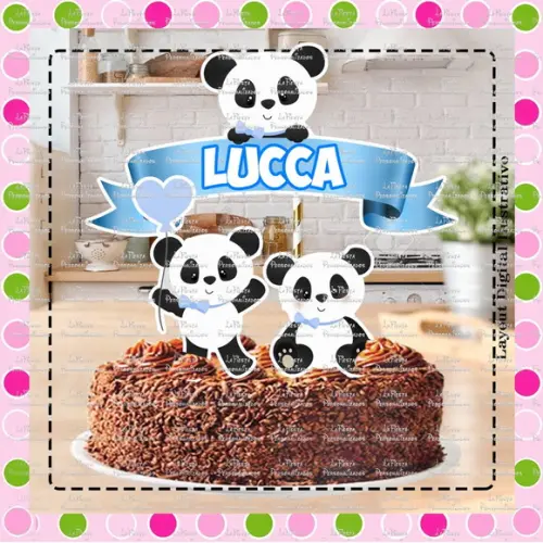 Topo de Bolo Urso