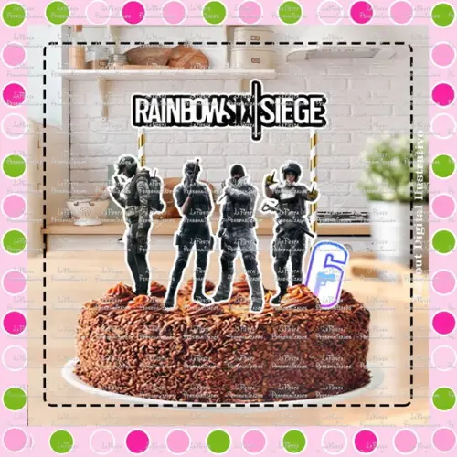 Topo de Bolo Rainbow Six Siege