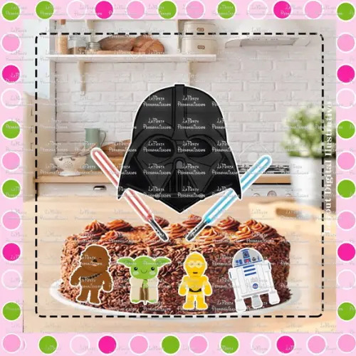 Topo de Bolo Star Wars