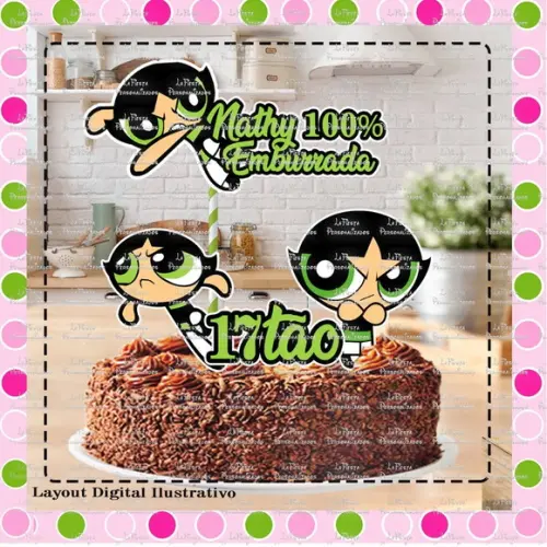 Topo de Bolo Meninas Super Poderosas