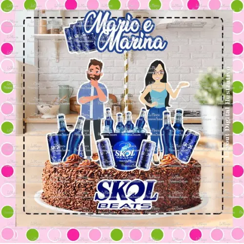 Topo de Bolo Cerveja