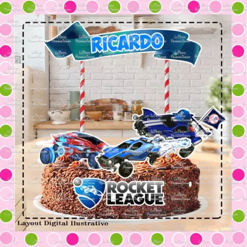 Topo de Bolo Rocket League