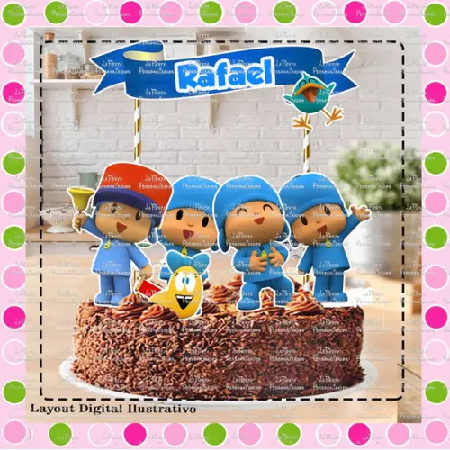 Topo de Bolo Pocoyo