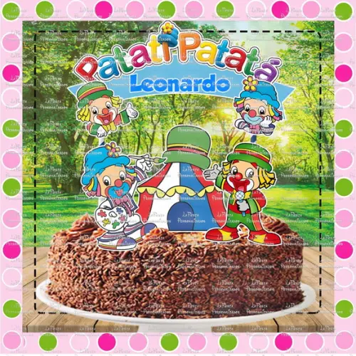 Topo de Bolo Patati Patata