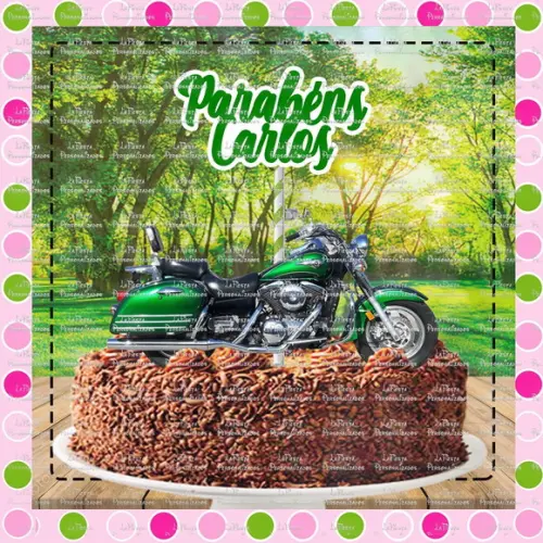 Topo de Bolo Moto