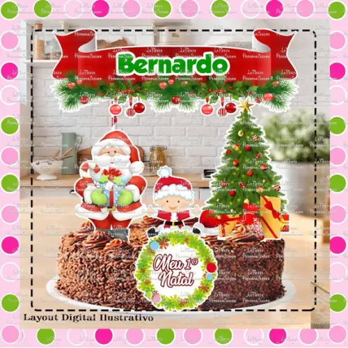 Topo de Bolo Natal