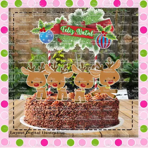 Topo de Bolo Natal