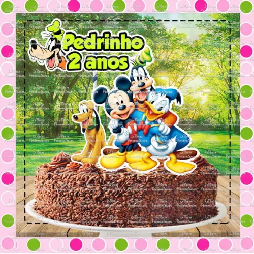 Topo de Bolo Mickey