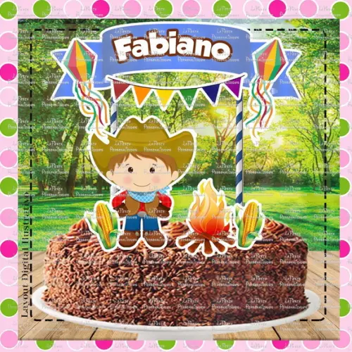 Topo de Bolo Festa Junina