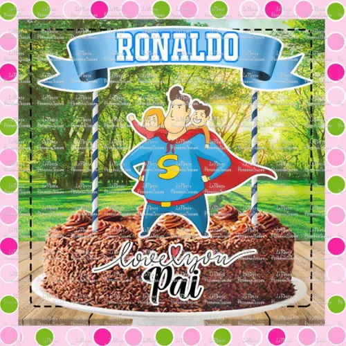 Topo de Bolo Dia dos Pais