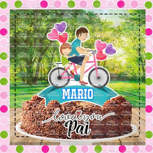 Topo de Bolo Dia dos Pais