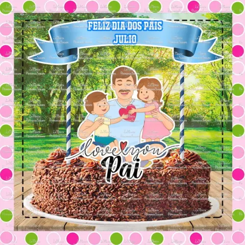 Topo de Bolo Dia dos Pais