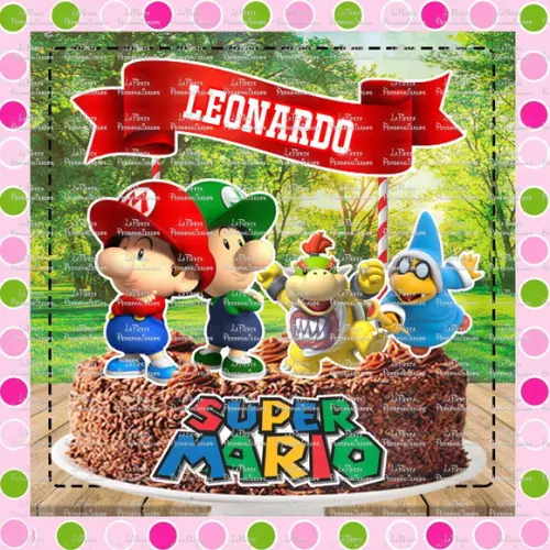 Topo de Bolo Mario Bros