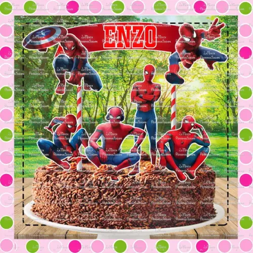 Topo de Bolo Homem Aranha