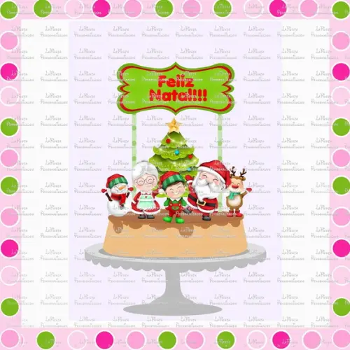 Topo de Bolo Natal