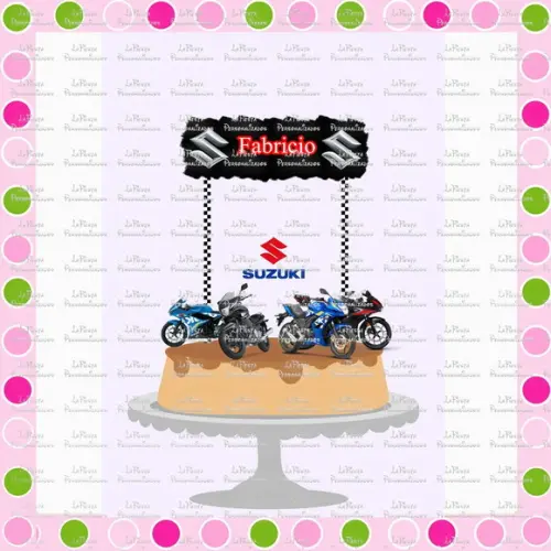 Topo de Bolo Moto