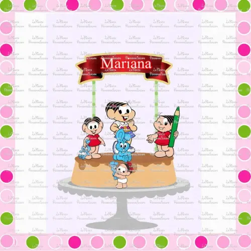 Topo de Bolo Monica