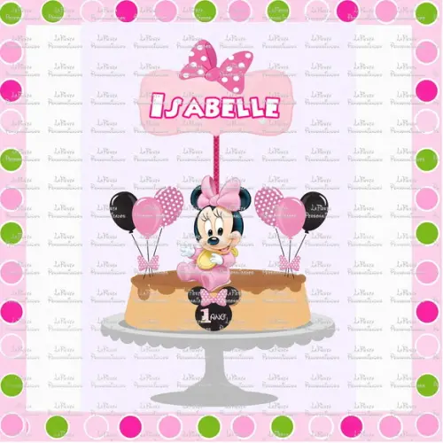 Topo de Bolo Minnie Baby