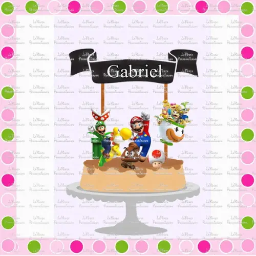 Topo de Bolo Mario Bros