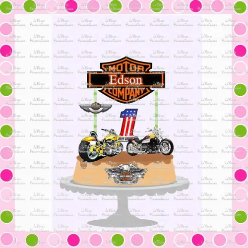 Topo de Bolo Moto