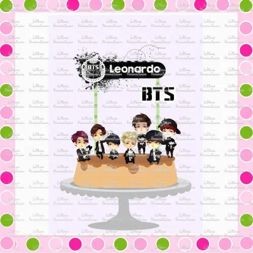 Topo de Bolo Bts