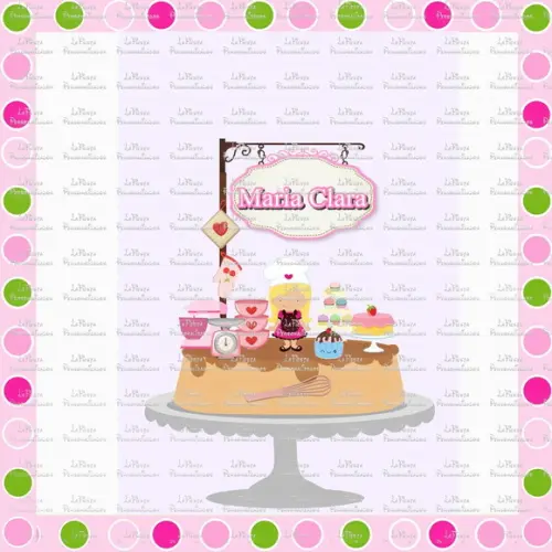 Topo de Bolo Confeitaria