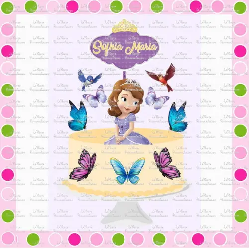Topo de Bolo Princesa Sofia