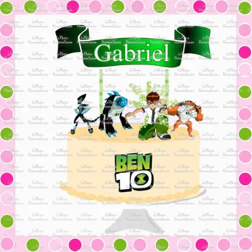 Topo de Bolo Ben 10