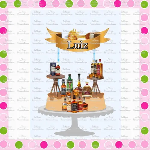 Topo de Bolo Whisky