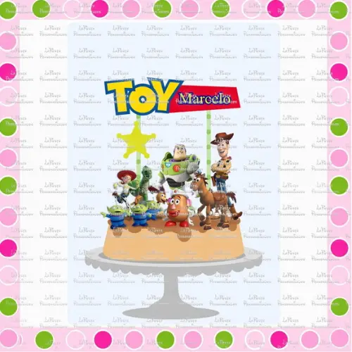 Topo de Bolo Toy Story