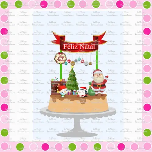 Topo de Bolo Natal