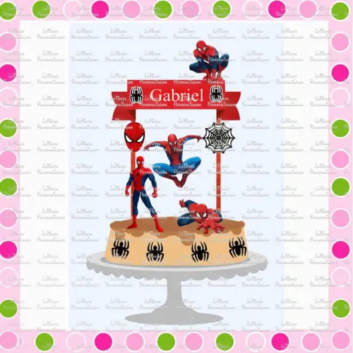 Topo de Bolo Homem Aranha