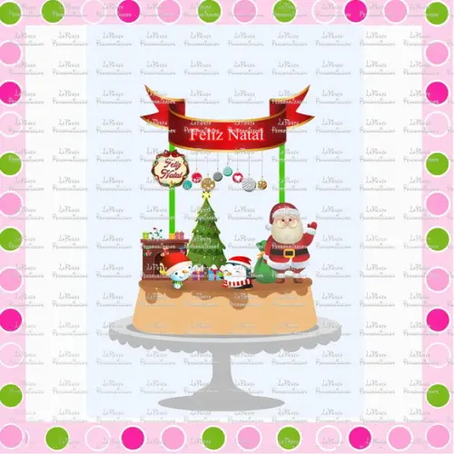 Topo de Bolo Natal