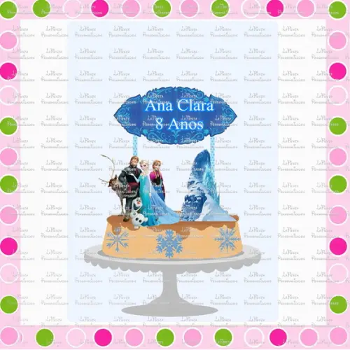 Topo de Bolo Frozen