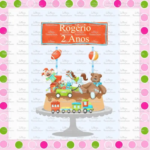 Topo de Bolo Brinquedo