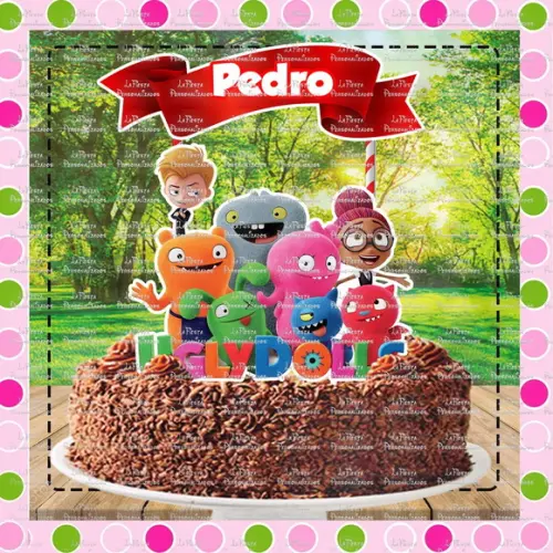 Topo de Bolo Ugly Dolls