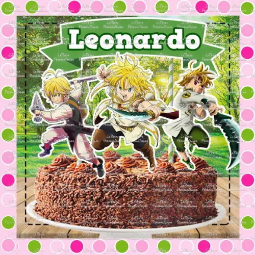 Topo de Bolo Nanatsu No Taizai