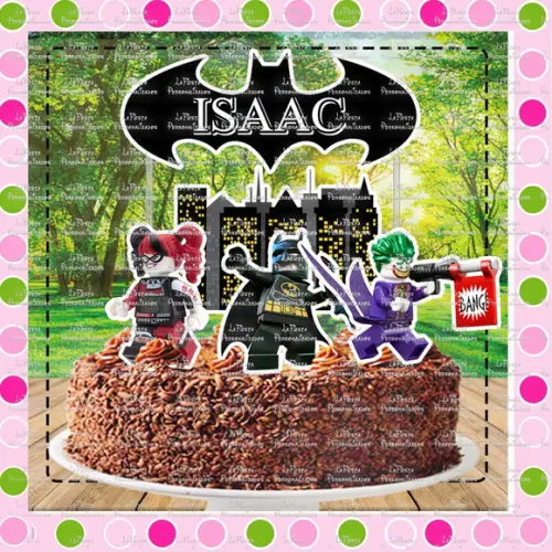 Topo de Bolo Batman Lego
