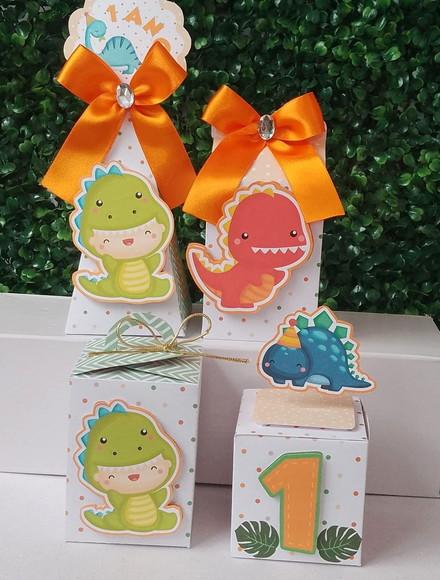 Kit Festa Personalizado Dino Baby - 30 Peças