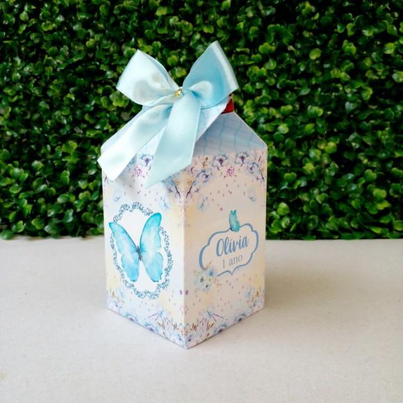Caixa Milk Jardim das Borboletas Azul