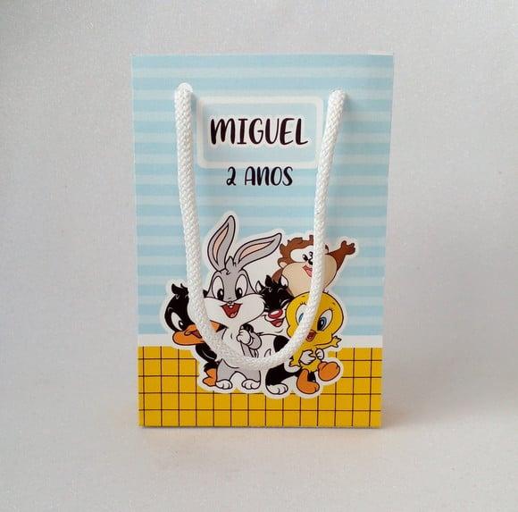 Sacolinha Personalizada Baby Looney Tunes Tamanho P