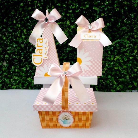 Kit Festa Personalizado Margaridas - 15 Peças
