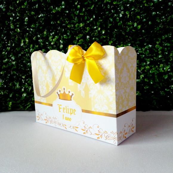 Sacolinha Personalizada Realeza Amarelo
