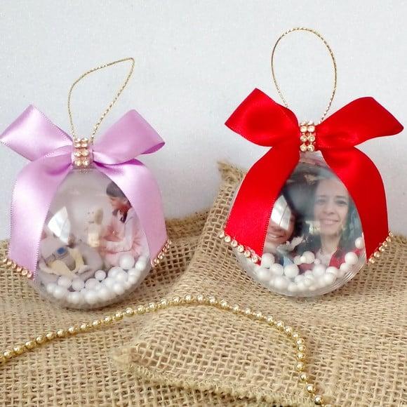 Bolinhas de Natal Personalizada com Foto