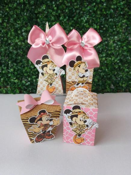 Kit Personalizado Minnie Safari 30 Peças