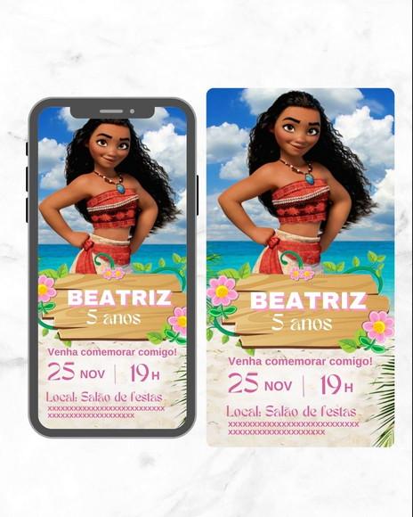 Convite Digital Moana