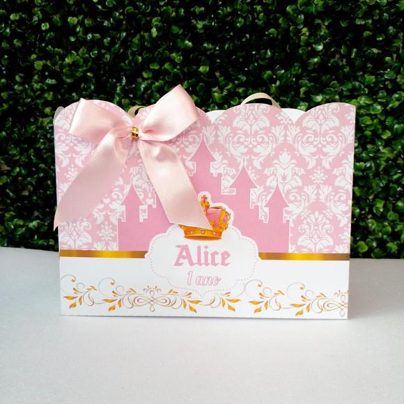 Sacolinha Personalizada Realeza Rosa