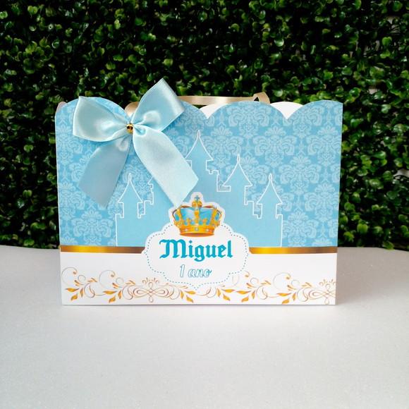 Sacolinha Personalizada Realeza Azul
