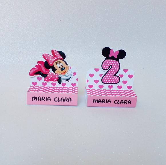 Porta Bis Duplo Minnie Rosa