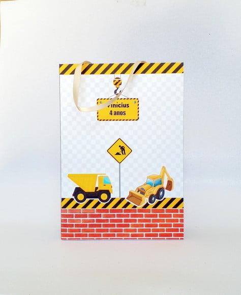 Sacolinha Personalizada Construção